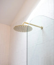 Load image into Gallery viewer, Round Wall Shower Curved Arm 400mm - PVD Tiger Bronze Meir
