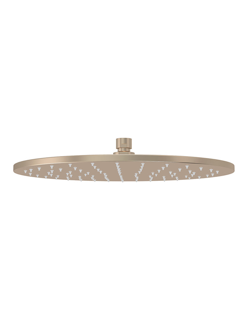 Round Shower Rose 300mm - Champagne