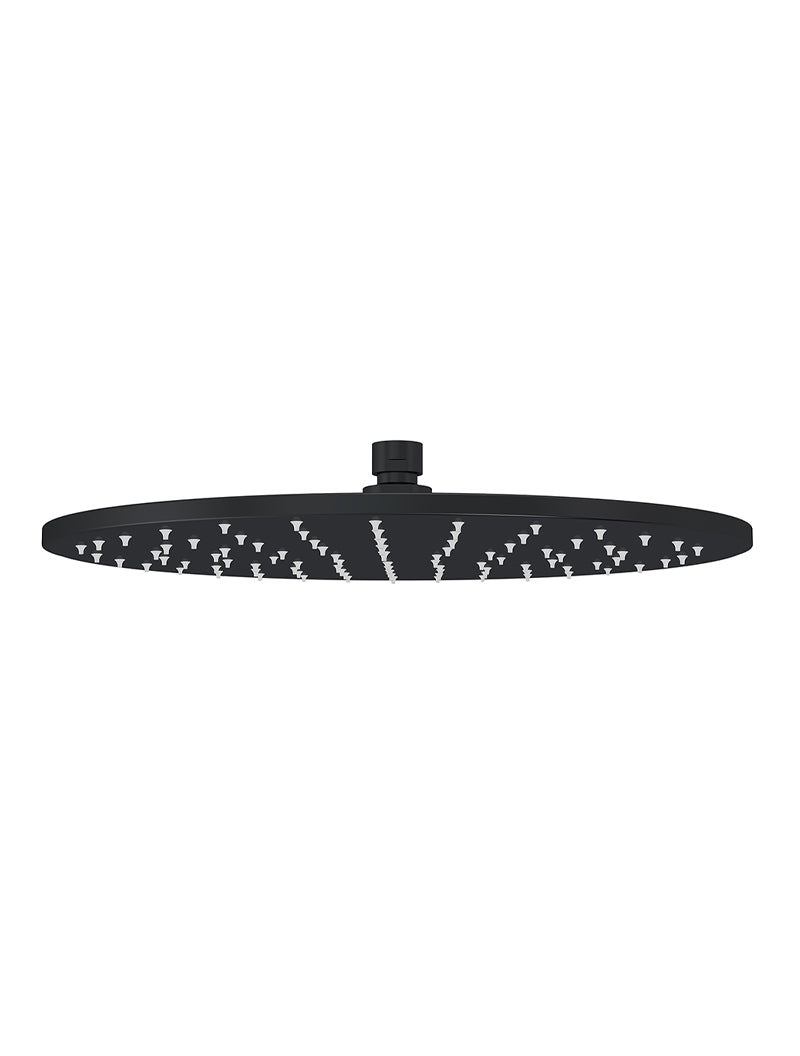 Round Shower Rose 300mm - Matte Black