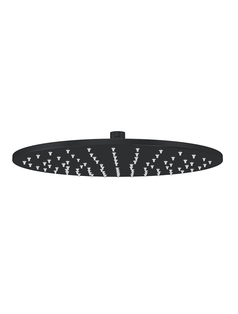 Round Shower Rose 300mm - Matte Black