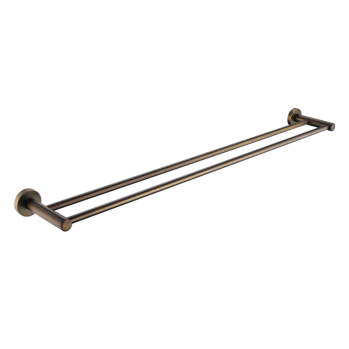 Mirage Double Towel Rail 600mm - Antique Brass (MIR48AB)