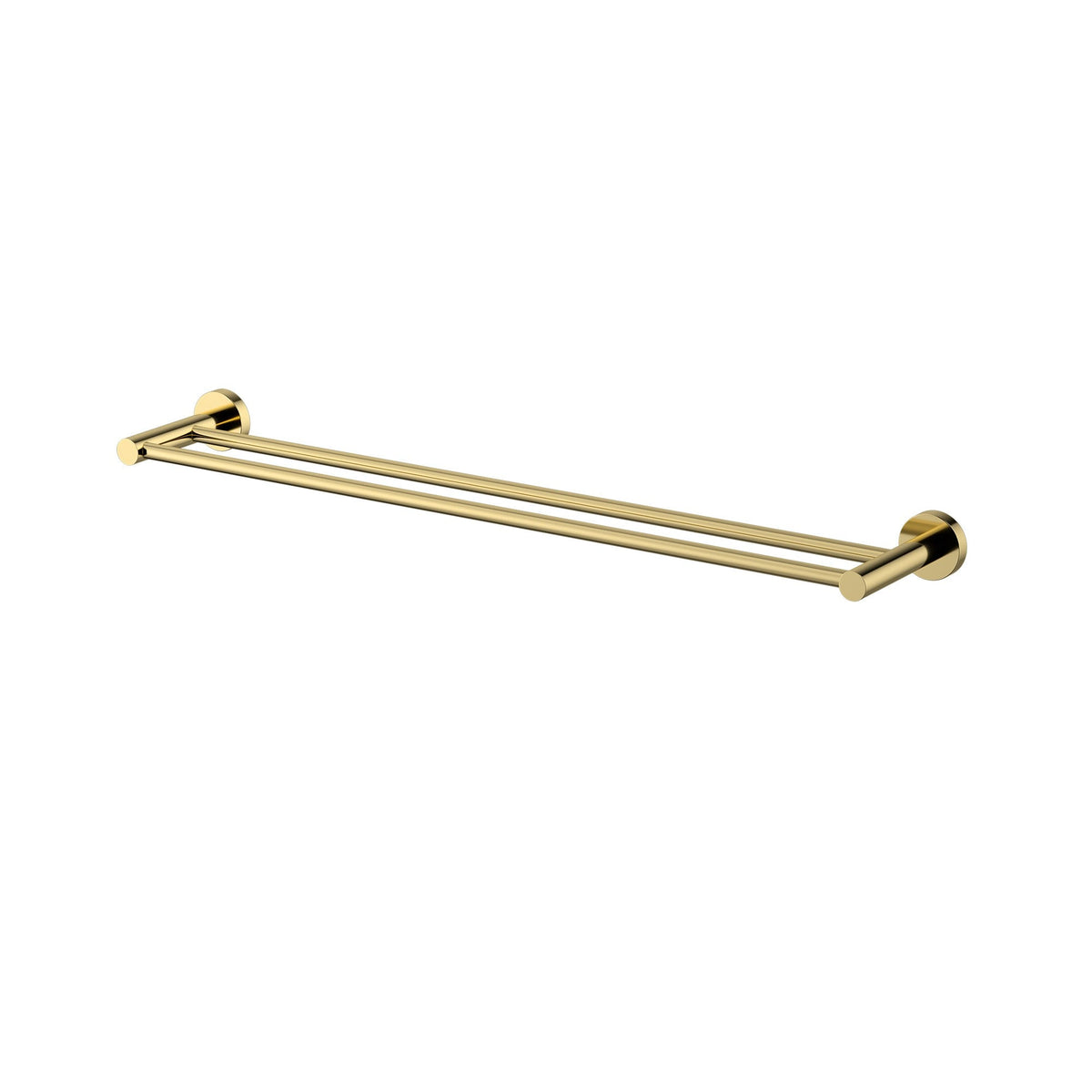 Mirage Double Towel Rail 600mm - Polished Brass (MIR48PB)
