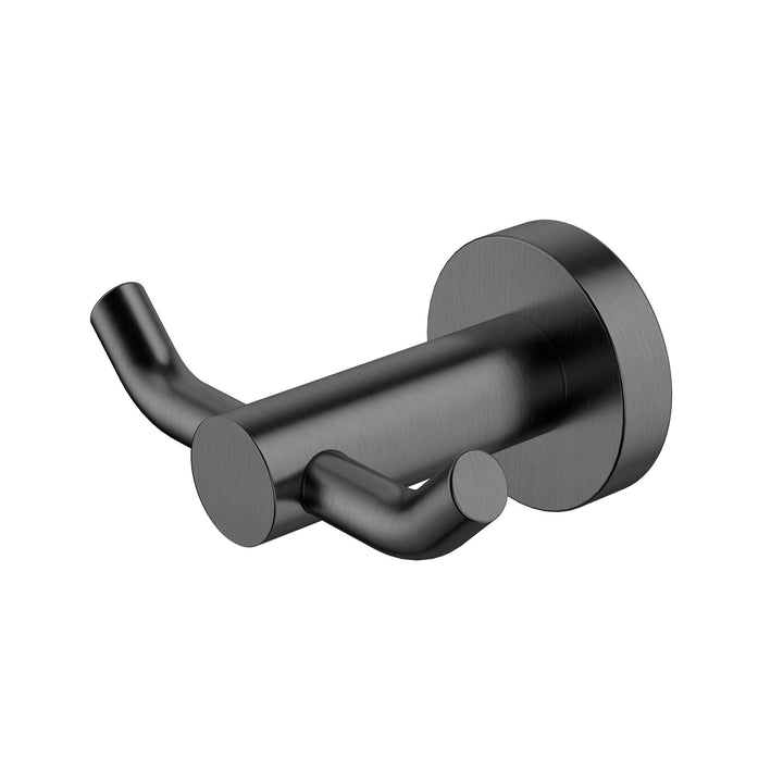 Mirage Double Robe Hook - Gun Metal (MIR53-2GM)
