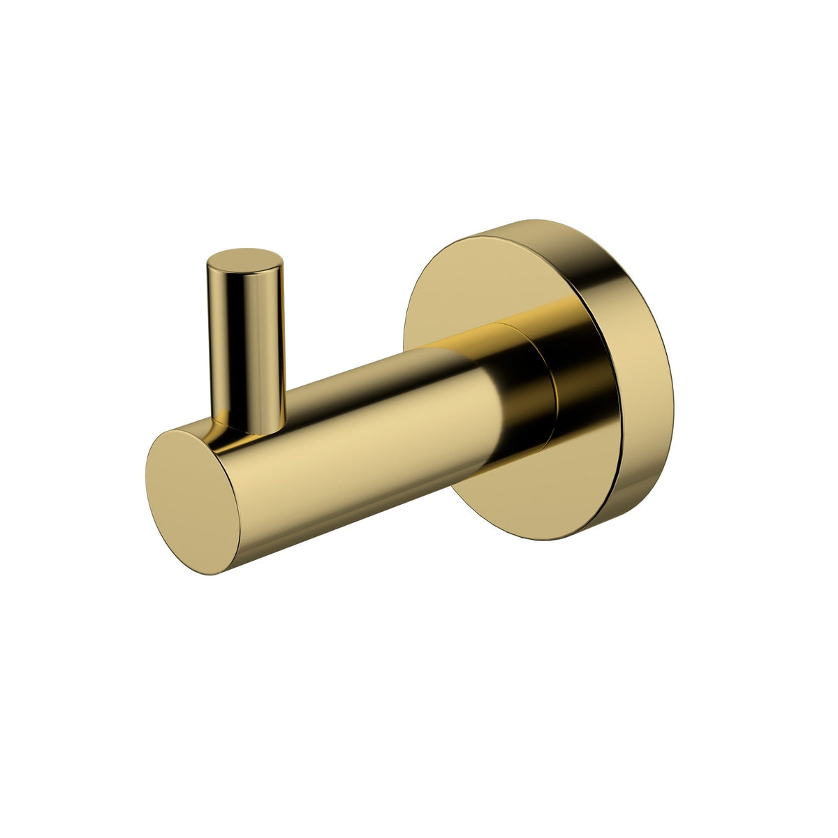 Mirage Single Robe Hook - Polished Brass (MIR53PB)
