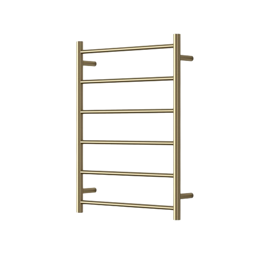 Mirage 6 Bar Heated Towel Rail - Brushed Bronze (MIR6080-6BM)