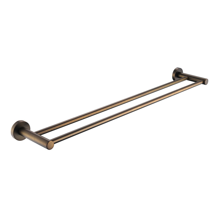 Mirage Double Towel Rail 750mm - Antique Brass (MIR72AB)