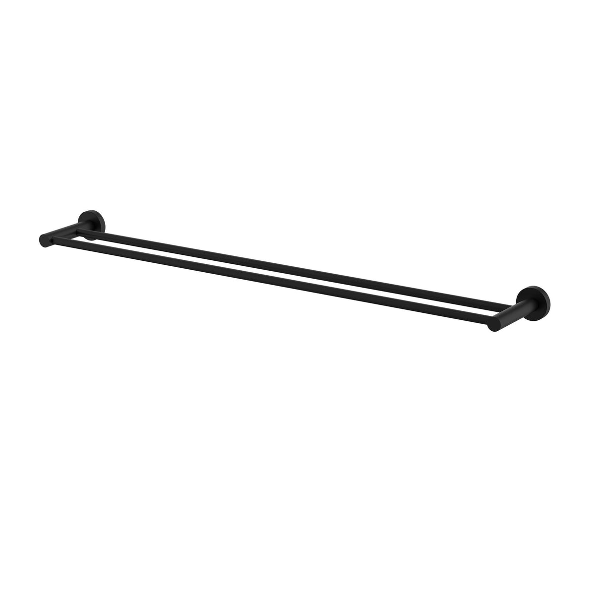 Mirage Double Towel Rail 750mm - Matte Black (MIR72BK)