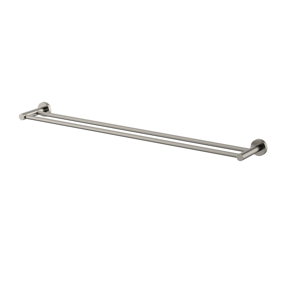 Mirage Double Towel Rail 750mm - Brushed Nickel (MIR72BN)