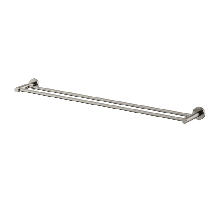 Mirage Double Towel Rail 750mm - Brushed Nickel (MIR72BN)