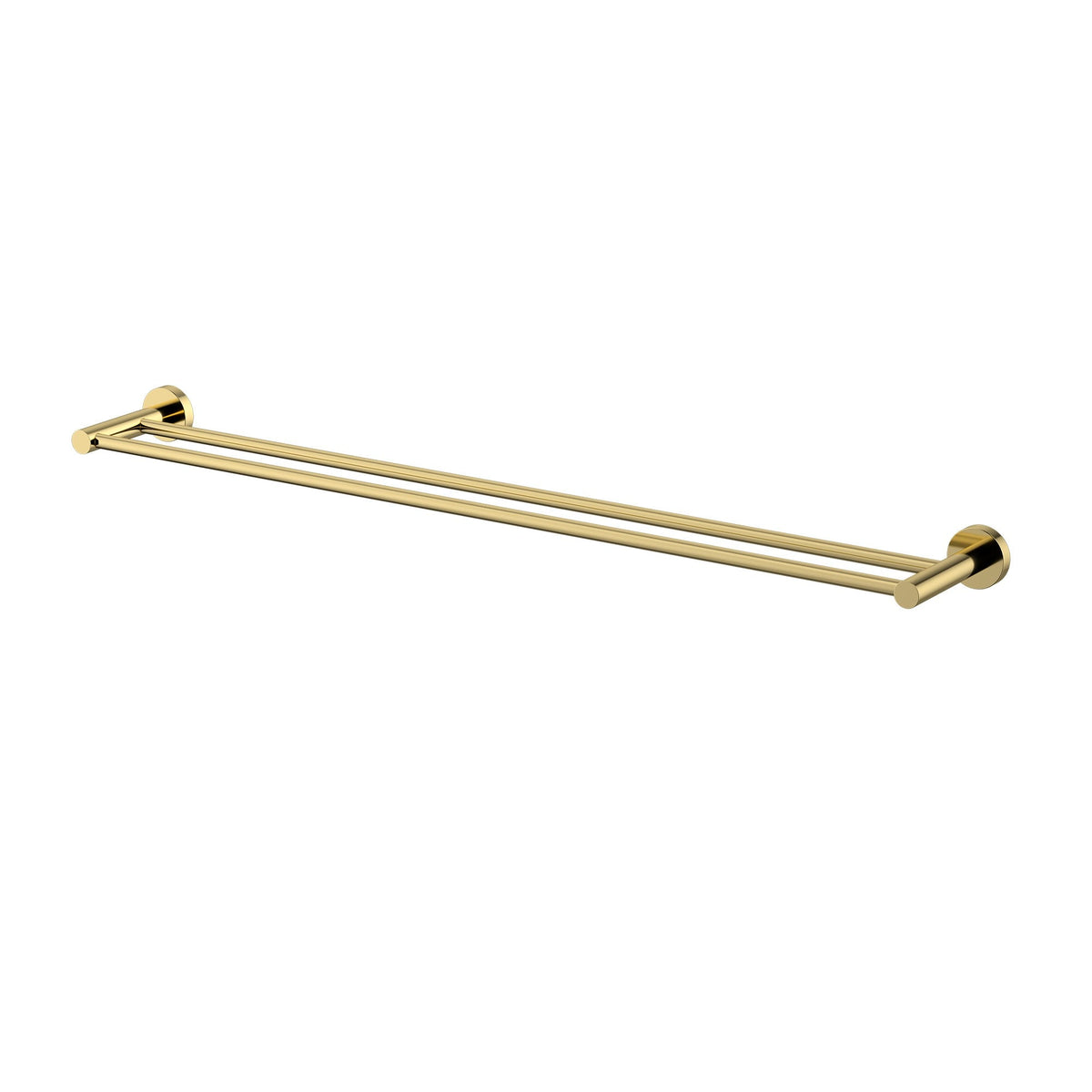 Mirage Double Towel Rail 750mm - Polished Brass (MIR72PB)