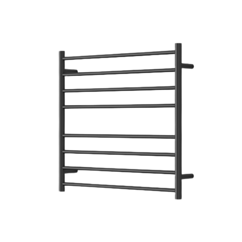 Mirage 8 Bar Wide Heated Towel Rail - Matte Black (MIR7570-8BK)