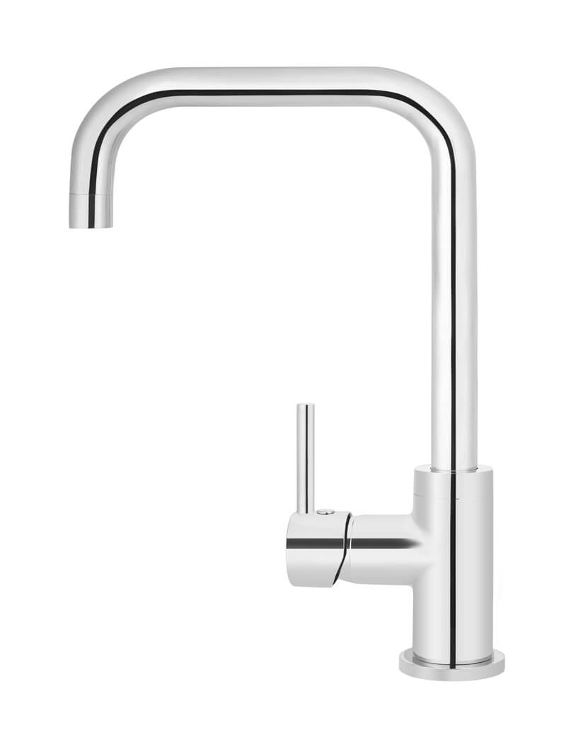 Round Kitchen Mixer Tap - Chrome