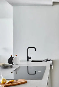 Round Kitchen Mixer Tap - Matte Black Meir