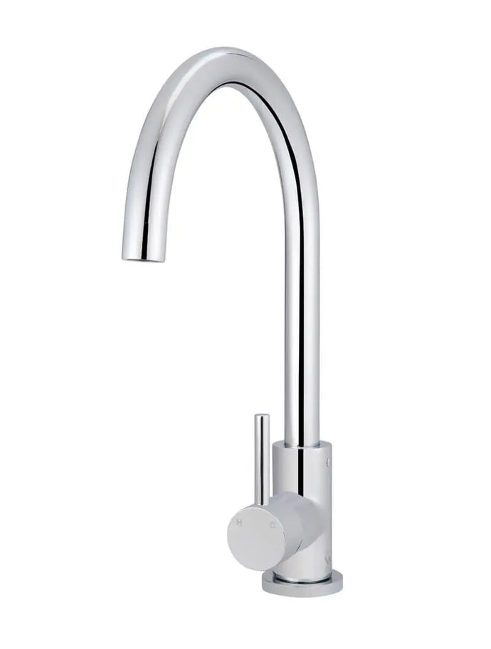 Round Chrome Kitchen Mixer