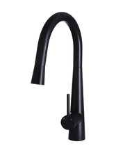 Load image into Gallery viewer, Round Pull Out Kitchen Mixer Tap - Matte Black Meir
