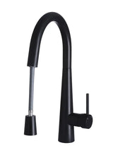 Load image into Gallery viewer, Round Pull Out Kitchen Mixer Tap - Matte Black Meir
