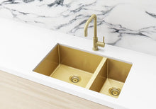 Load image into Gallery viewer, Lavello Kitchen Sink - One and Half Bowl 670 x 440 - PVD Brushed Bronze Gold Meir
