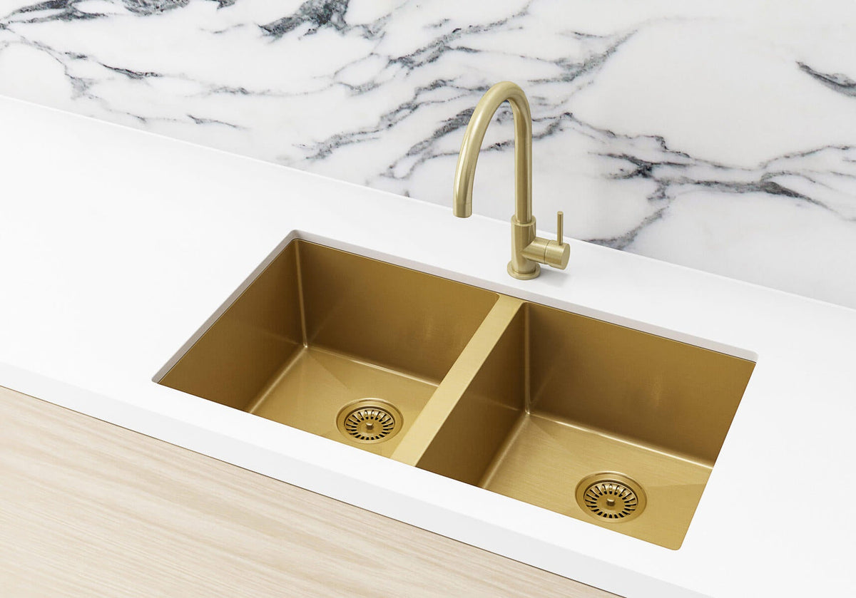 Lavello Kitchen Sink - Double Bowl 760 x 440 - Tiger Bronze