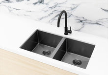 Load image into Gallery viewer, Lavello Kitchen Sink - Double Bowl 760 x 440 - Gunmetal Black Meir
