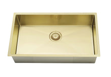 Load image into Gallery viewer, Lavello Kitchen Sink - Single Bowl 760 x 440 - PVD Brushed Bronze Gold Meir
