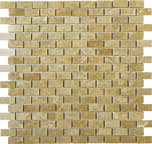 Classic Emperador Light Marble Mosaic tile face, 306 x 306 mm