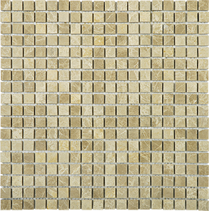 Classic Emperador Light Marble Mosaic tile face, 298 x 298 mm