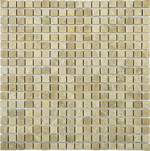 Classic Emperador Light Marble Mosaic tile face, 298 x 298 mm