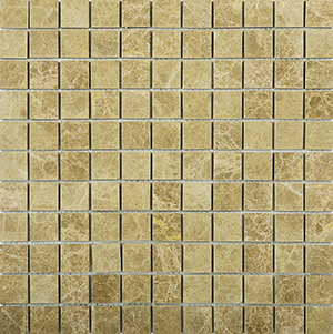 Classic Emperador Light Marble Mosaic tile face, 300 x 300 mm