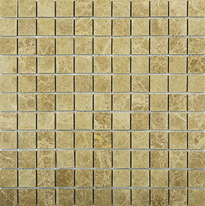 Classic Emperador Light Marble Mosaic tile face, 300 x 300 mm