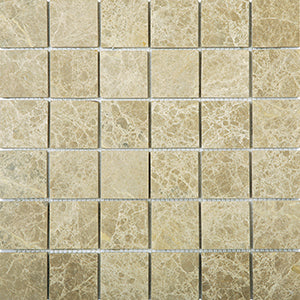 Classic Emperador Light Marble Mosaic tile face, 300 x 300 mm