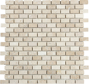 Classic Travertine Classico Travertine Mosaic tile face, 306 x 306 mm