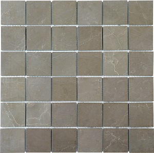 Classic Vinalisa Brown Marble Mosaic tile face, 300 x 300 mm