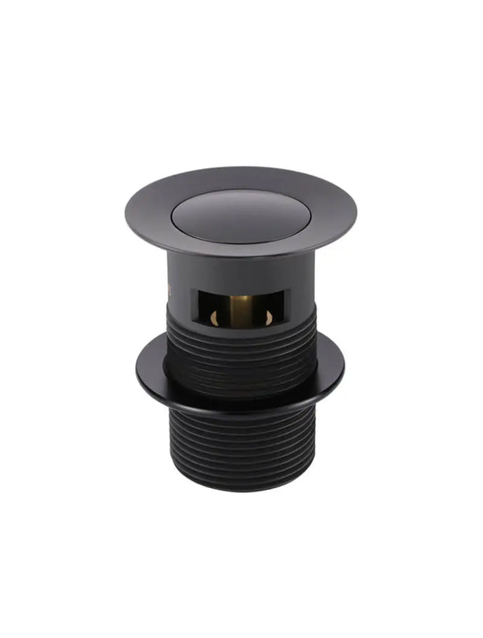 Basin Pop Up Waste 32mm - Overflow / Slotted - Matte Black Meir