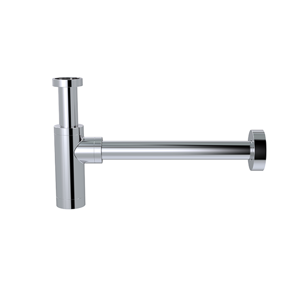 Round bottle trap for 32mm basin waste - Chrome