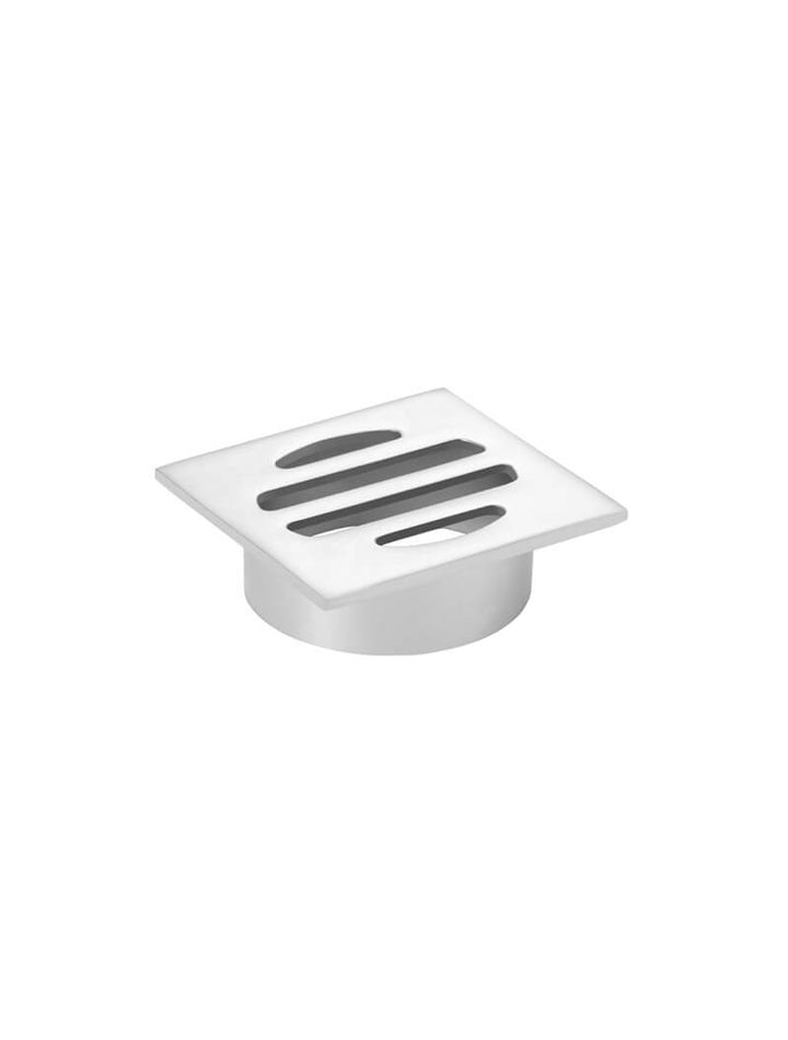 Square Floor Grate Shower Drain 50mm outlet - Chrome
