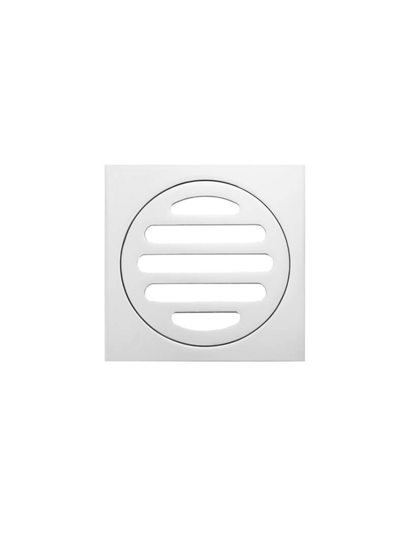 Square Floor Grate Shower Drain 80mm outlet - Chrome