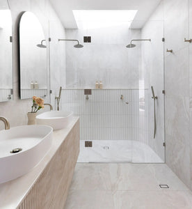 Shower Waste with Tile Insert - Champagne Meir