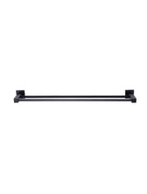 Load image into Gallery viewer, Square Double Towel Rail 600mm - Matte Black Meir
