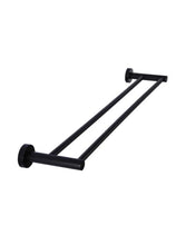 Load image into Gallery viewer, Meir Round Double Towel Rail 60cm - Matte Black
