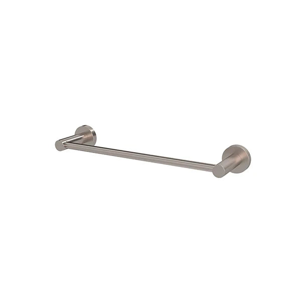 Round Single Towel Rail 300mm - Champagne