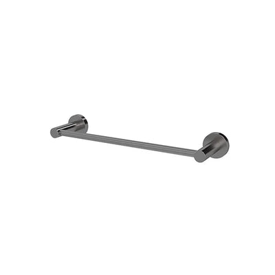 Round Single Towel Rail 300mm - Shadow Gunmetal
