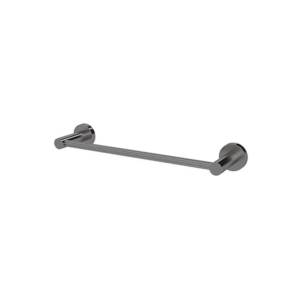 Round Single Towel Rail 300mm - Shadow Gunmetal