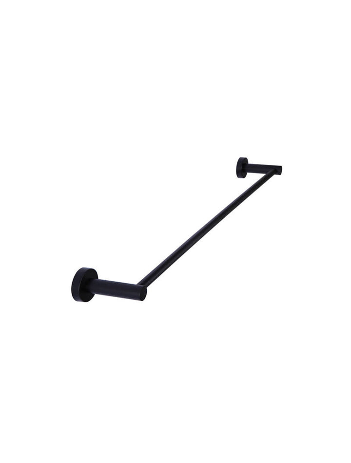 Round Double Towel Rail 600mm - Matte Black