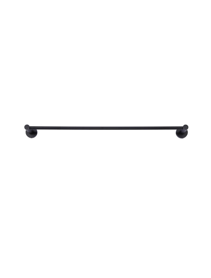 Round Double Towel Rail 600mm - Matte Black