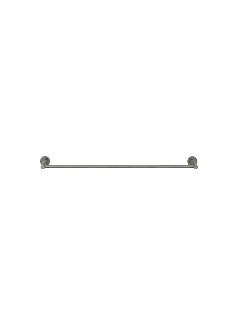 Round Double Towel Rail 600mm - Shadow Gunmetal