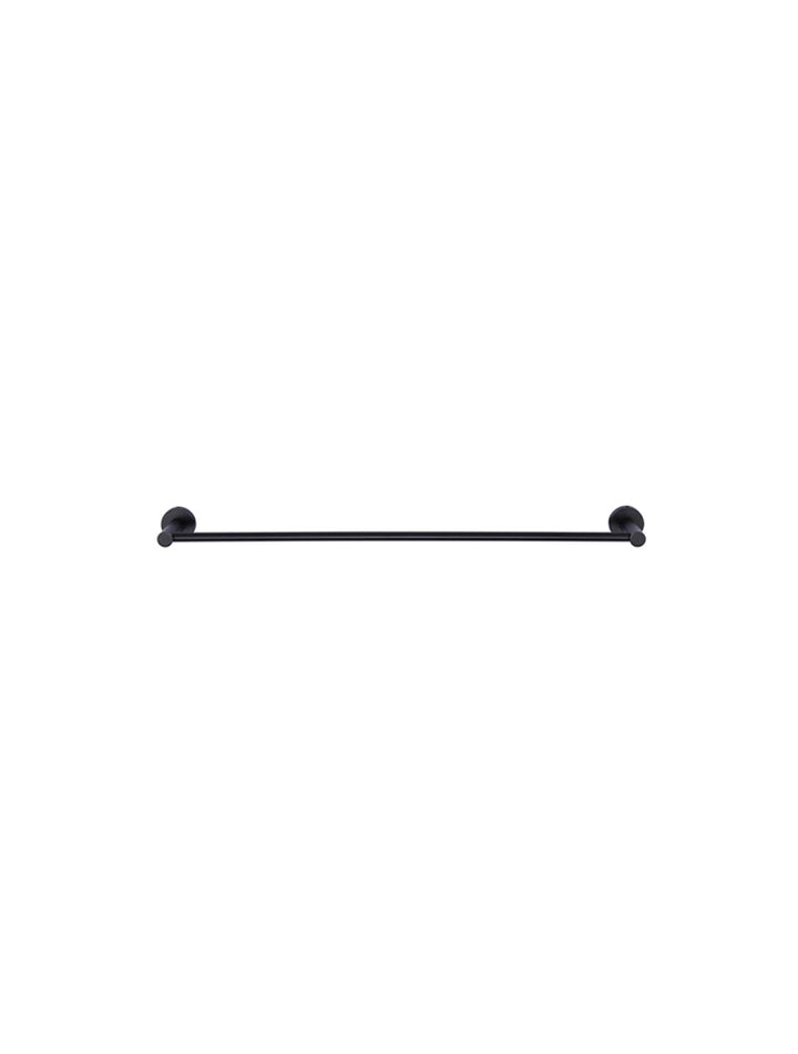 Round Double Towel Rail 600mm - Matte Black
