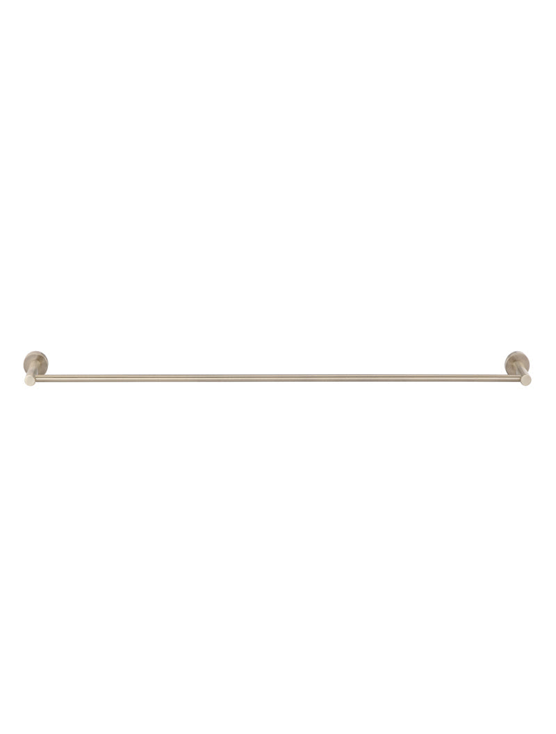 Round Single Towel Rail - Champagne