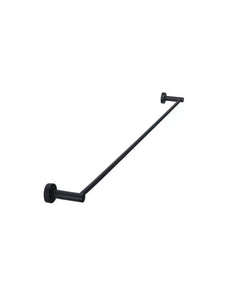 Meir Round Single Towel Rail 90cm - Matte Black