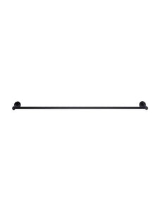 Round Single Towel Rail - Matte Black Meir