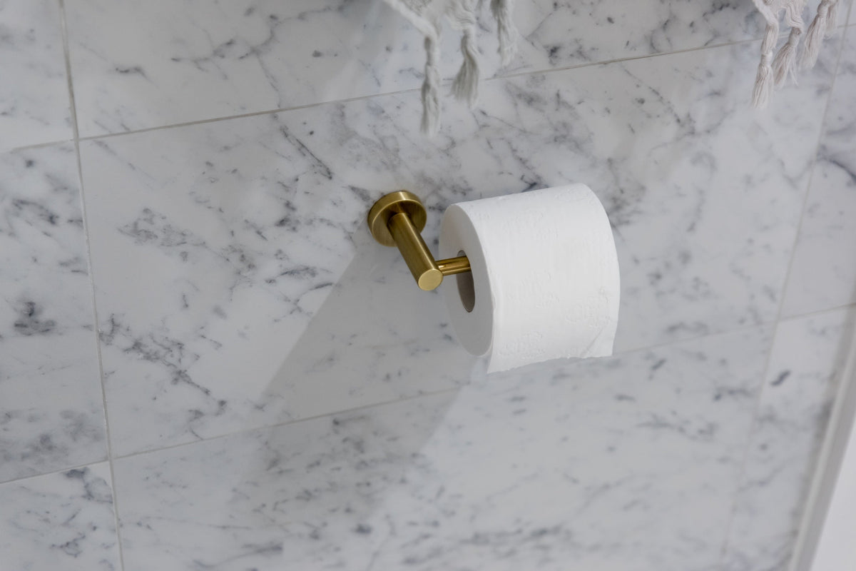 Round Toilet Roll Holder - PVD Tiger Bronze